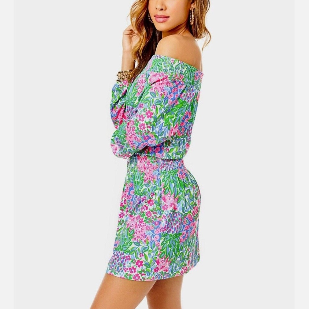 Lilly Pulitzer Cyla Floral Off-Shoulder Dress
